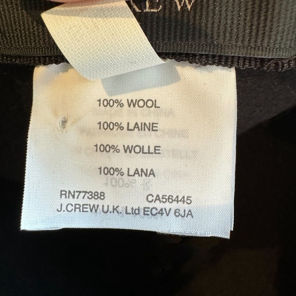 JCREW black wool wide brimmed hat (S/M) - Picture 3 of 3